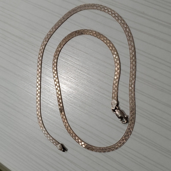 Italian 925 silver 16" necklace. - Picture 11 of 11